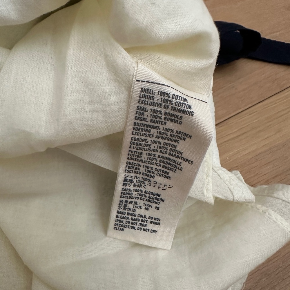 Abercrombie & Fitch y2k Cream Camisole with navy tie Belt - Picture 5 of 5